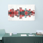 ルボックテキサス州スカイライン 横断幕 (トレードショー)