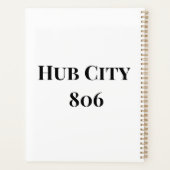 ルボックテキサス州地図アイコンカレンダープランナー プランナー手帳 (裏面)