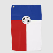 ルボックテキサス州市国旗 ゴルフタオル (正面)