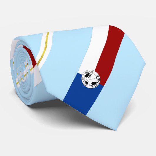 ルボック(テキサス州)市国旗のネクタイ ネクタイ (ロール)