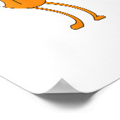 ルポワソンスティーブおもしろいオレンジフィッシュ ポスター (角)