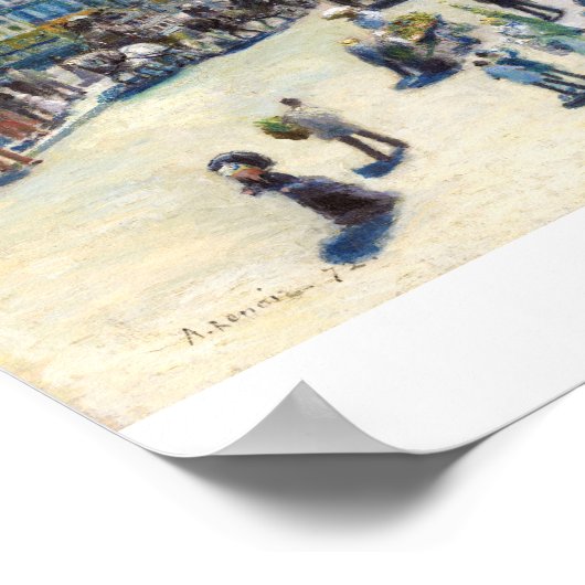 ルポンヌフ、パリピエールオーギュストルノアール絵画ズ ポスター (角)