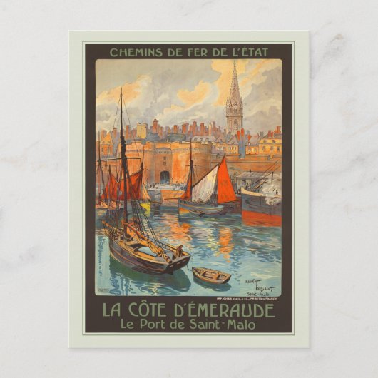 ルポートドゥサンマロ ポストカード (正面)