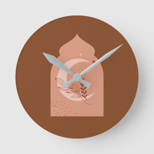 ルマダンカレームエステティックボホフリースブランケットスロー ラウンド壁時計 (正面)