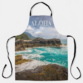 ルマハイビーチ、カウアイ、ハワイ エプロン