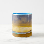 ルマハイビーチ、カウアイ、ハワイ ツートーンマグカップ (中央)