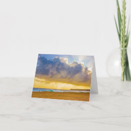 ルマハイビーチ、カウアイ、ハワイ ノートカード