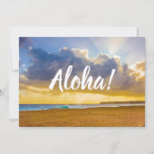 ルマハイビーチ、カウアイ、ハワイ 招待状 (正面)