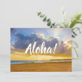 ルマハイビーチ、カウアイ、ハワイ 招待状 (スタンド正面)