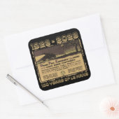 ルマン24時間フランスのグランプリ24時間GT7 スクエアシール (封筒)