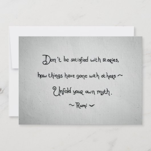 ルミの名言グリーティングカード カード (正面)