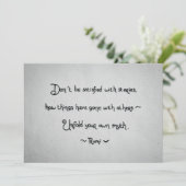 ルミの名言グリーティングカード カード (スタンド正面)