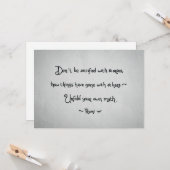 ルミの名言グリーティングカード カード (正面/裏面インサイチュ)