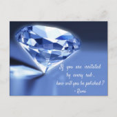 ルミの引用文は人生に関する。どうやって磨く… ポストカード (正面)