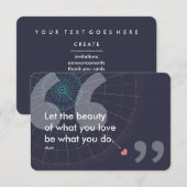 ルミの成功名言 招待状 (正面/裏面)