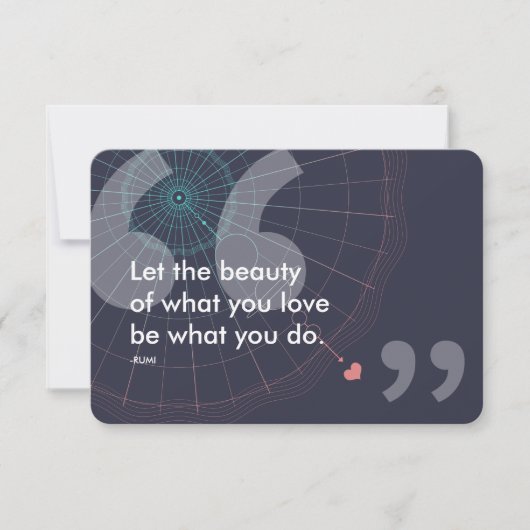 ルミの成功名言 招待状 (正面)