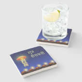 ルミナスディワリランプ – 大理石コースター ストーンコースター (横)