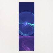 ルミナスブルーパープルドリーム抽象芸術フラクタルアート ヨガマット (正面)