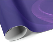 ルミナスブルーパープルドリーム抽象芸術フラクタルアート ラッピングペーパー (ロールコーナー)