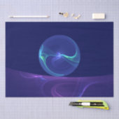 ルミナスブルーパープルドリーム抽象芸術フラクタルアート 薄葉紙 (クラフト)