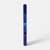 ルミナスブルーパープルドリーム抽象芸術フラクタルアート SAMSUNG GALAXYケース (左側面)