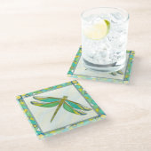 ルミナパステルドラゴンフライバイヴァンナラム ガラスコースター (アングル)