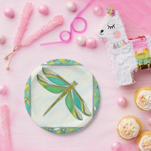 ルミナパステルドラゴンフライバイヴァンナラム ペーパープレート (パーティー)