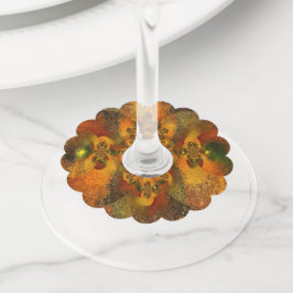 「ルミナリ」(秋の結婚式)ワイングラスラベル ワイングラスタグ