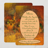 「ルミナリ」秋の結婚式Flat Menu メニュー (正面/裏面)