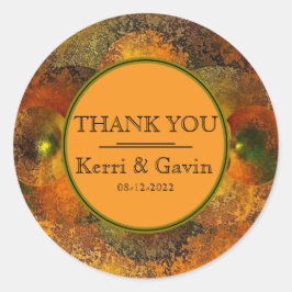 「ルミナリ」(秋ブライダルシャワー)ステッカー ラウンドシール