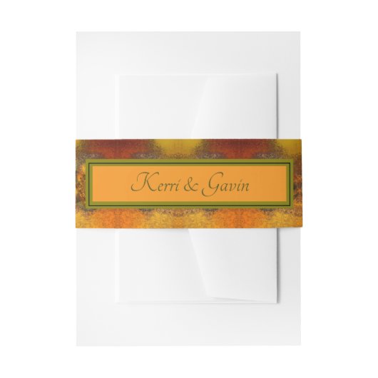 "ルミナリ" (秋)結婚式招待状ベリーバンド 招待状ベリーバンド (正面例)