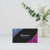 ルミナンスグリッタースターズピンクパープルきらめく 名刺 (スタンド正面)