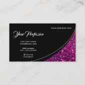ルミナンスグリッタースターズピンクパープルきらめく 名刺 (裏面)