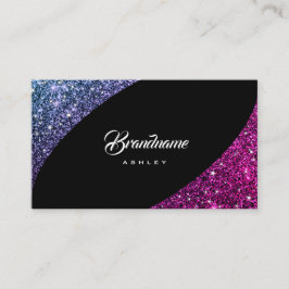 ルミナンスグリッタースターズピンクパープルきらめく 名刺