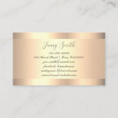 ルミナンススタイリッシュゴールデングリッターグラム銀河系スターズ 名刺 (裏面)