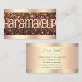 ルミナンススタイリッシュゴールデングリッターグラム銀河系スターズ 名刺 (正面/裏面)