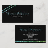 ルミニモダンウスグリッタースターズブエレガントラック美しい 名刺 (正面/裏面)