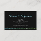 ルミニモダンウスグリッタースターズブエレガントラック美しい 名刺 (裏面)