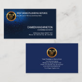 ルミネッスタイリッシュト水滴配管パイプ 名刺 (正面/裏面)