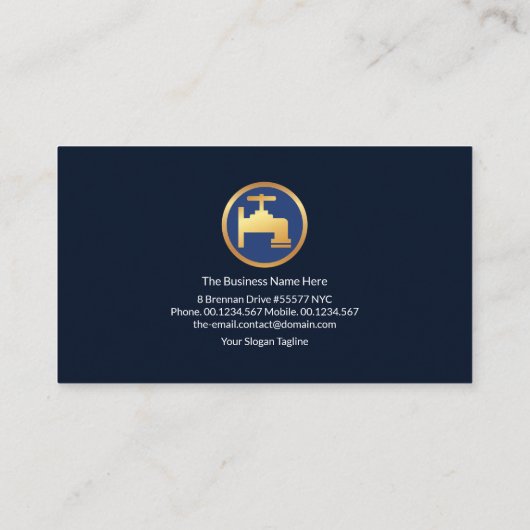 ルミネッセンスブルーウェーブホーム配管サービス 名刺 (裏面)