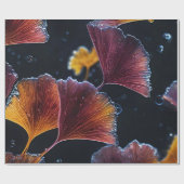 ルミノグラムカラフルイチョウ離れゴ ラッピングペーパー (フラット)