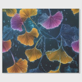 ルミノグラムカラフルイチョウ離れゴ ラッピングペーパー (フラット)
