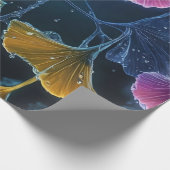 ルミノグラムカラフルイチョウ離れゴ ラッピングペーパー (角)