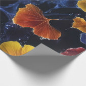 ルミノグラムカラフルイチョウ離れゴ ラッピングペーパー (角)