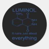 ルミノールItは、すべてのフォレンジックフーについて遺跡 ラウンドシール (正面)