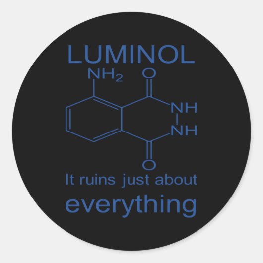 ルミノールItは、すべてのフォレンジックフーについて遺跡 ラウンドシール (正面)