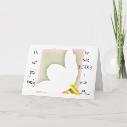 ルミ引用文チューリップ カード (正面)