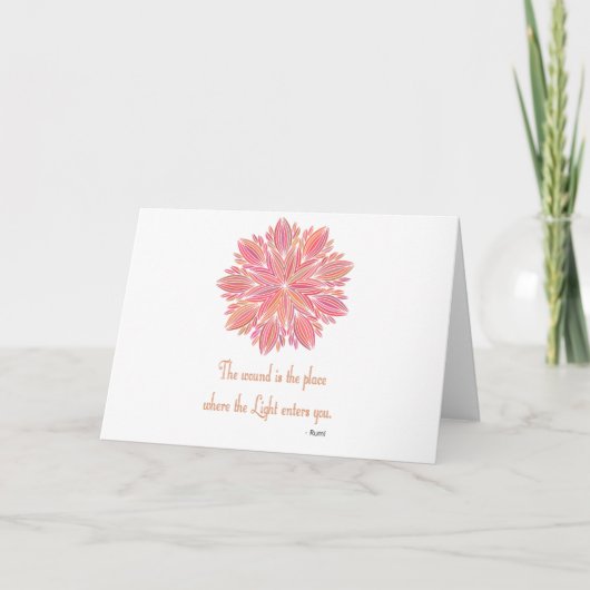 ルミ マンダラ 傷の名言 カード (正面)