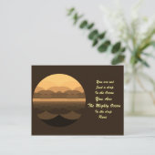 ルミ ライフ 引用 ポストカード。マンダラ デザイン ポストカード (スタンド正面)