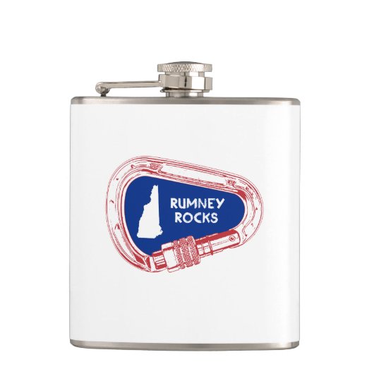 ルムニーロックス登山カラビナー フラスク (正面)